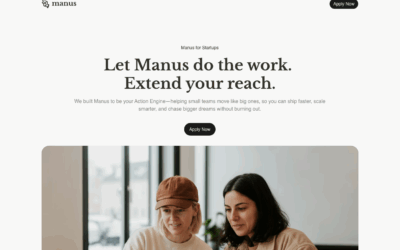 AIエージェント「Manus」がスタートアップ向けに大型支援プログラムを開始