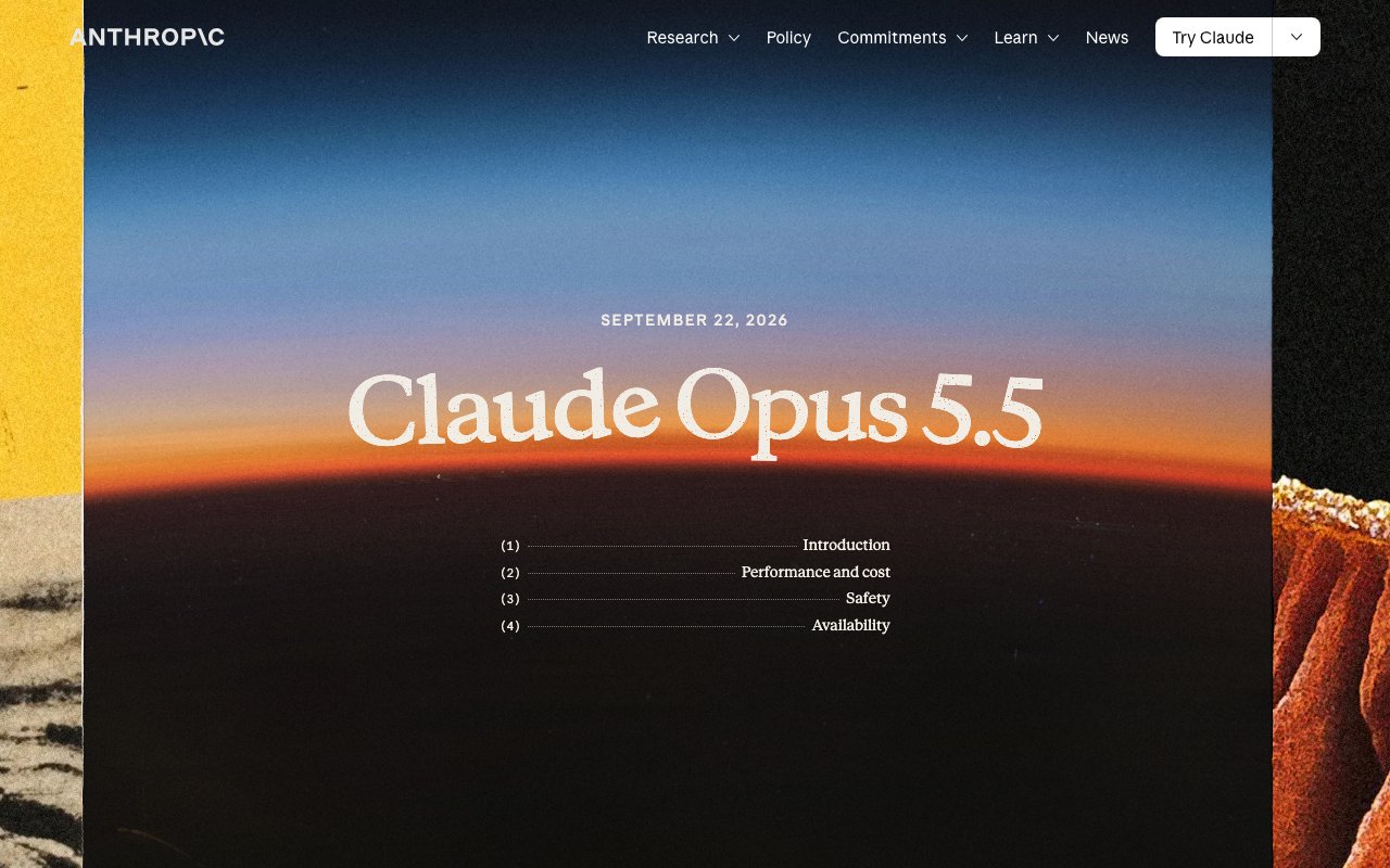 Anthropic、Claude Opus 5.5を公開　一般的な作業のコストはOpus 5より約40%低く