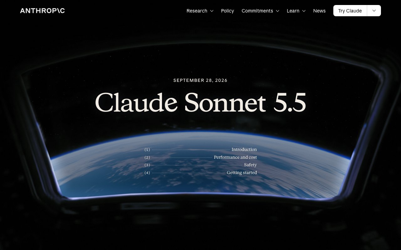 Anthropic、Claude Sonnet 5.5を公開　Sonnet 5より30%以上高速に