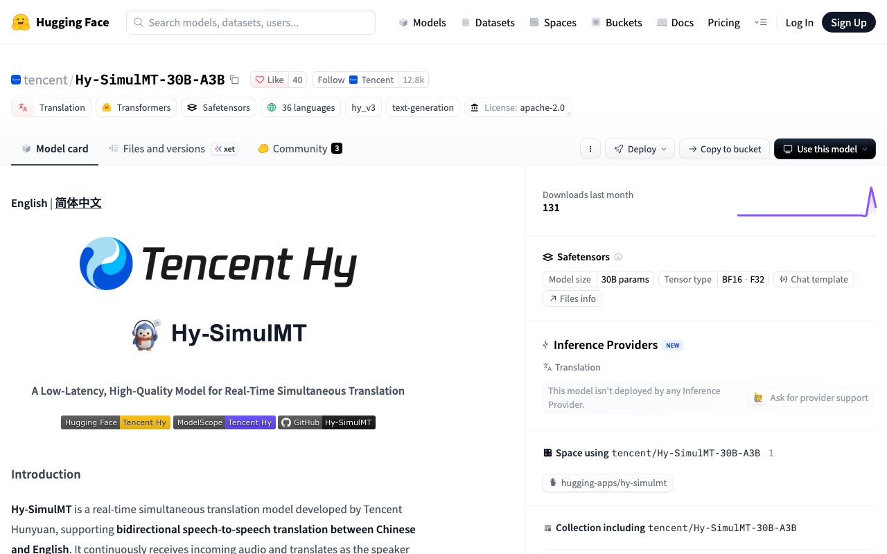 Tencent, 화자의 목소리 그대로 동시통역하는 'Hy-SimulMT' 공개… 중국어와 영어 지원, Apache-2.0 오픈 모델
