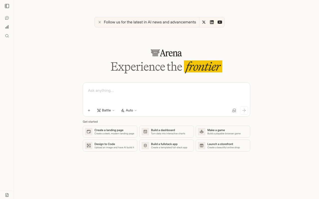 Arena official website