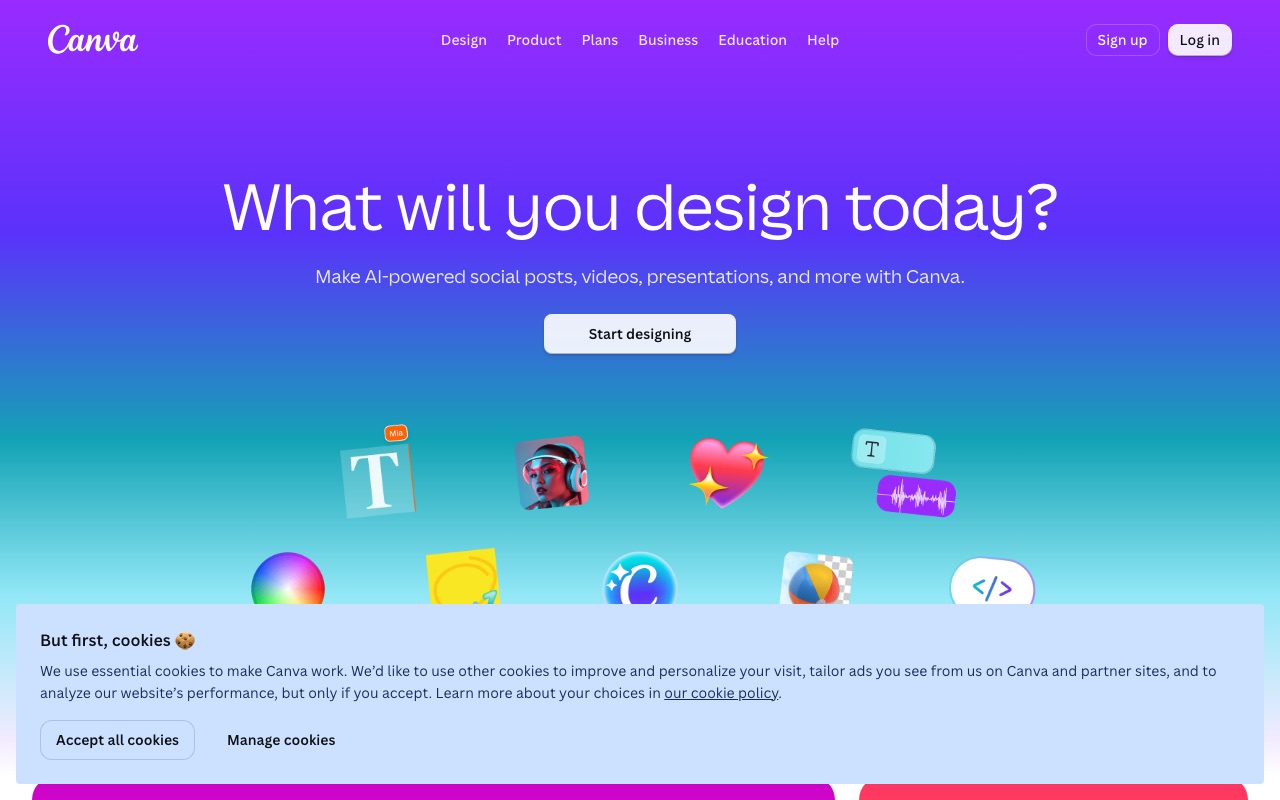 Canva AIの公式サイト