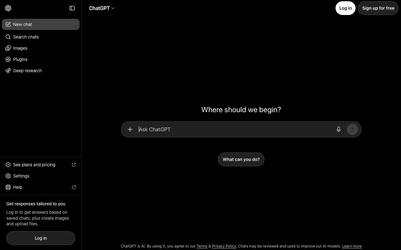 ChatGPTの公式サイト