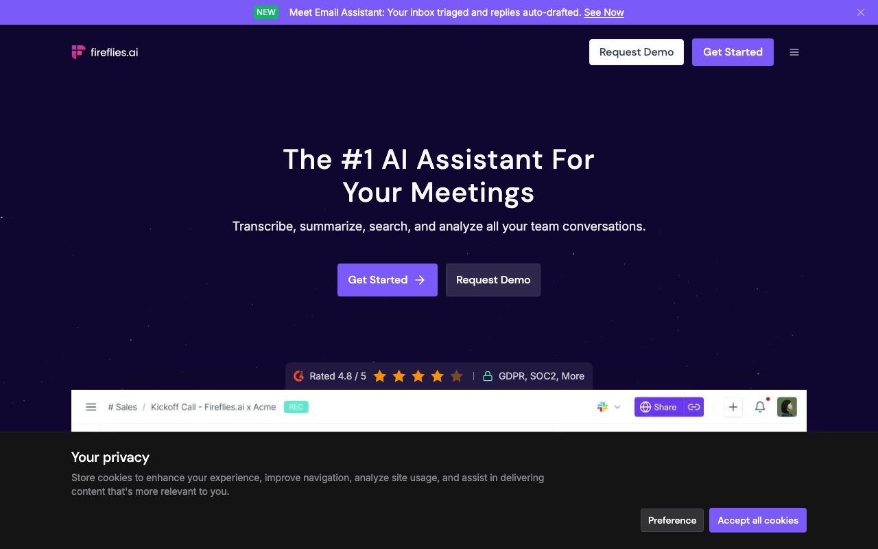 Fireflies.aiの公式サイト