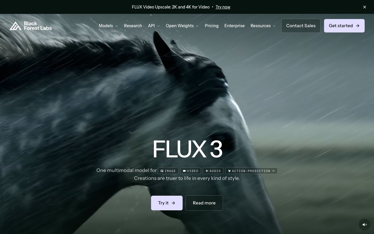 FLUX (Black Forest Labs) official website