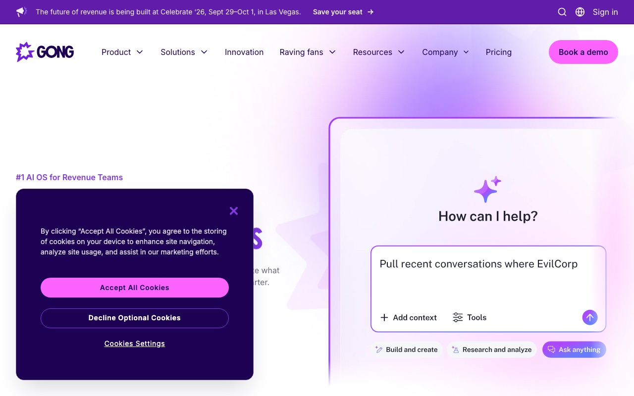 Gongの公式サイト