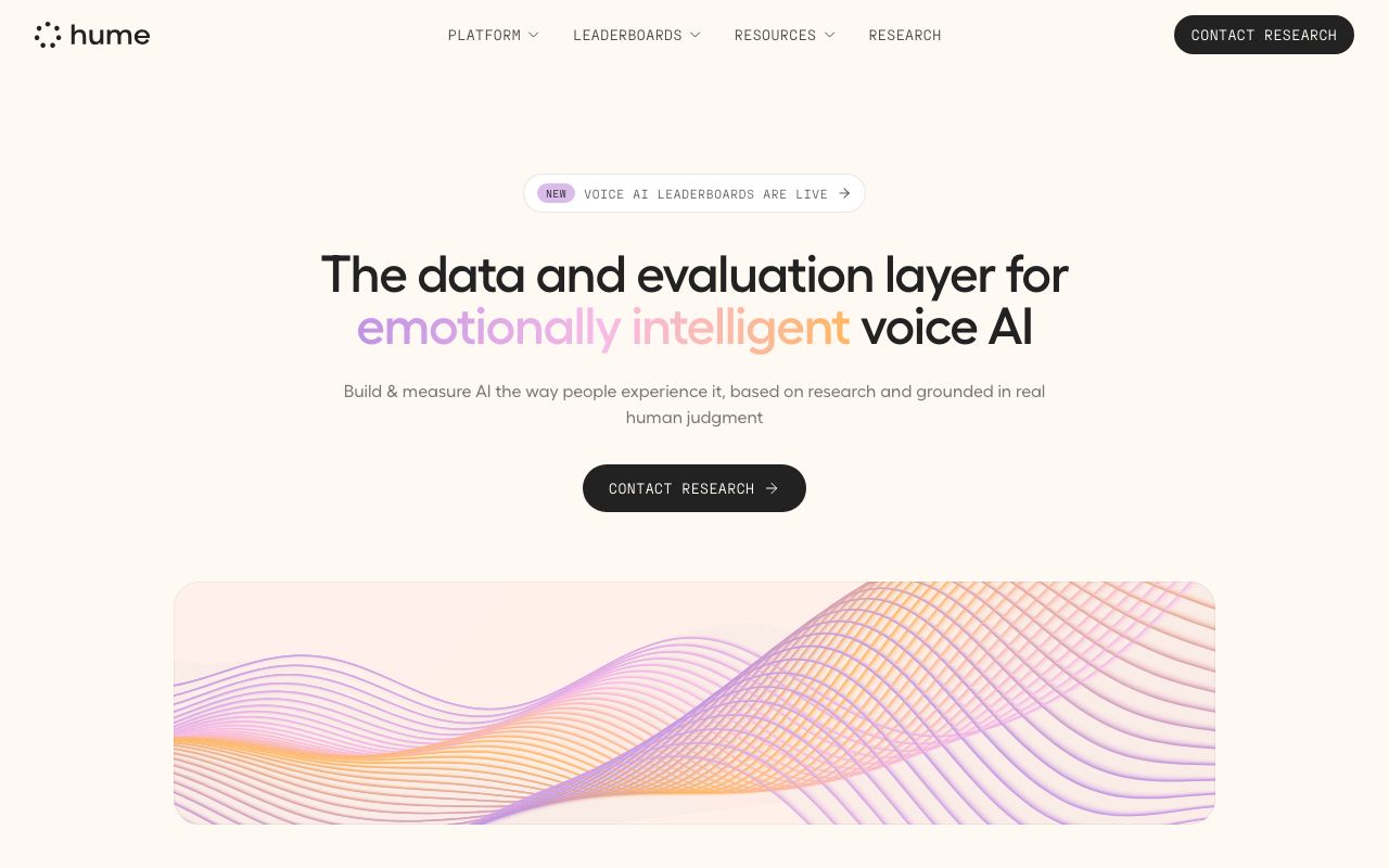 Hume AI official website