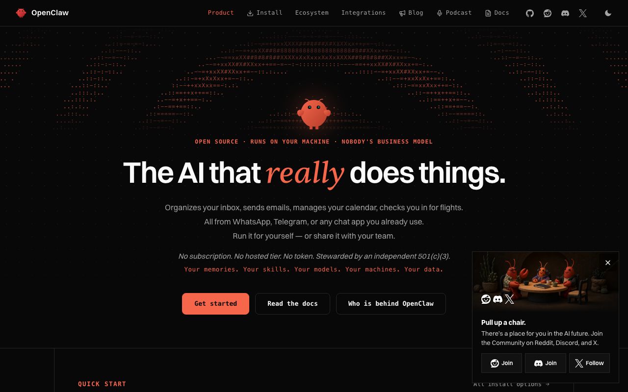 OpenClaw official website