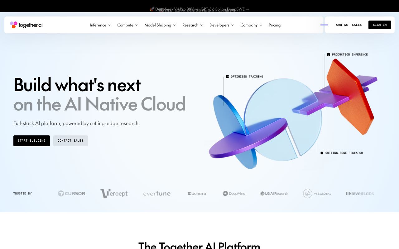 Together AIの公式サイト